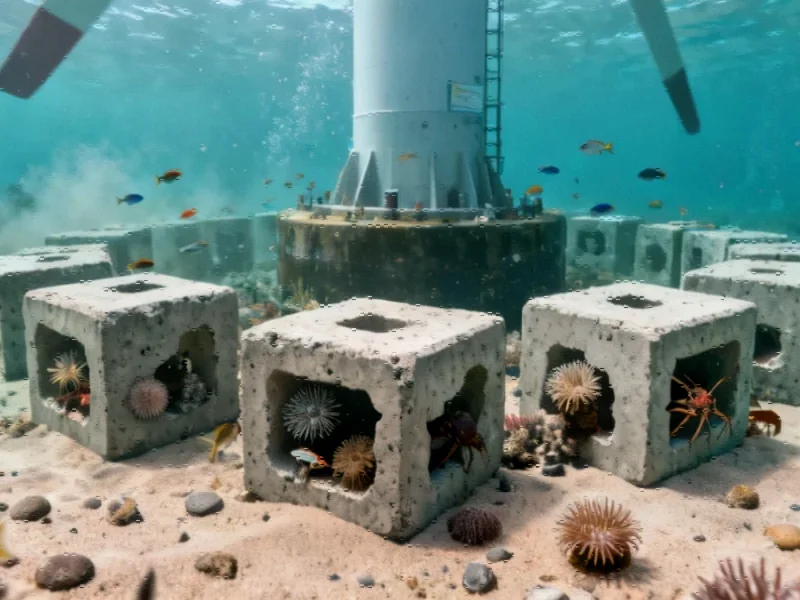 Offshore Wind Farm Pioneers Dual-Purpose Artificial Reef Technology
